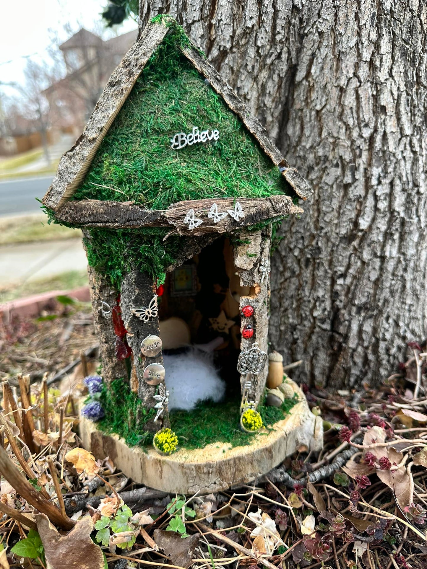 Single Fairy House Fully Decorated Single Fairy House For Sale Usa Single Fairy House For Sale Near Me