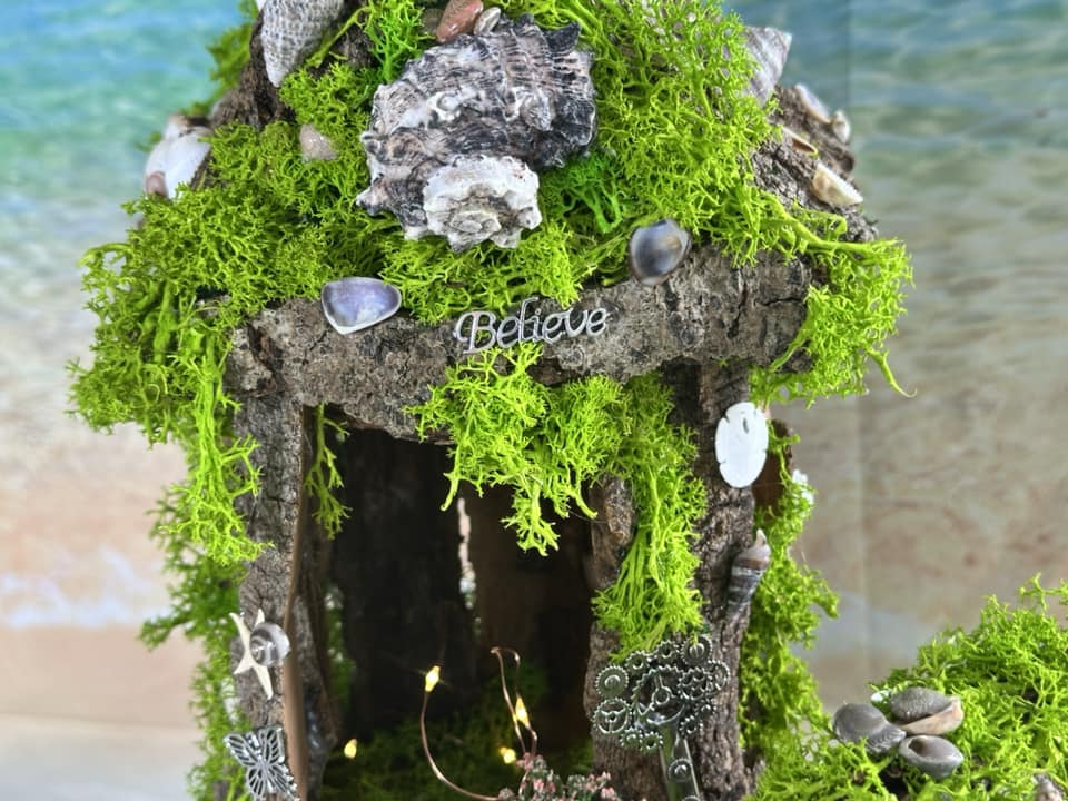 Mermaid House Beach Fairy House Seashell Mermaid House Ocean Wonders Mermaids Fairy House