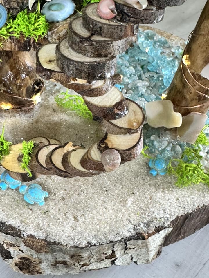 Mermaid House Beach Fairy House Seashell Mermaid House Ocean Wonders Mermaids Fairy House