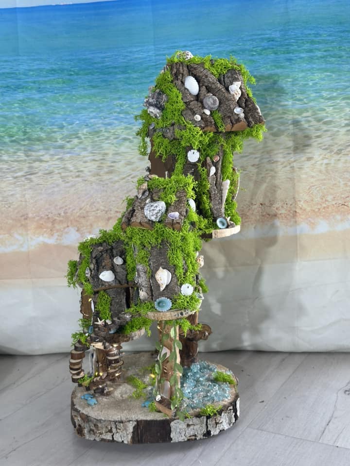 Mermaid House Beach Fairy House Seashell Mermaid House Ocean Wonders Mermaids Fairy House