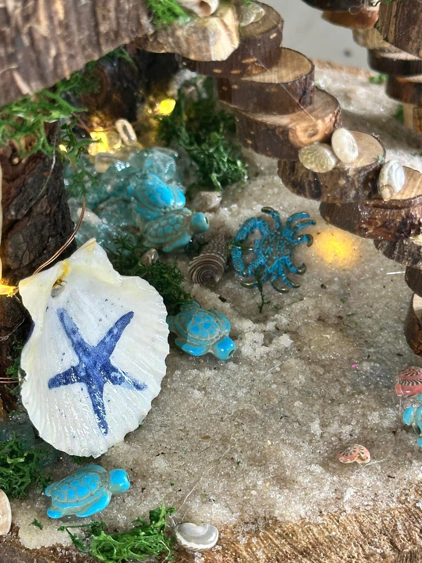 Mermaid House Handmade Beach Fairy House Stunning Mermaid House Ocean Fairy Garden Seashell Fairy House