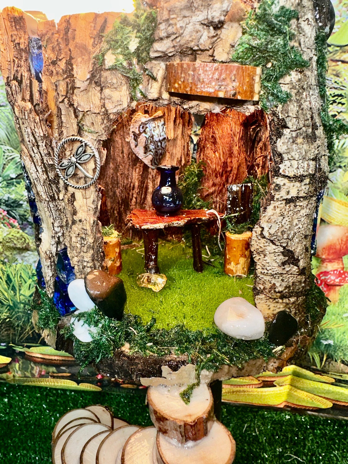 Handmade Fairy House Woodland Tinker Bell Gnome Fairy Garden Fairytale House Designs