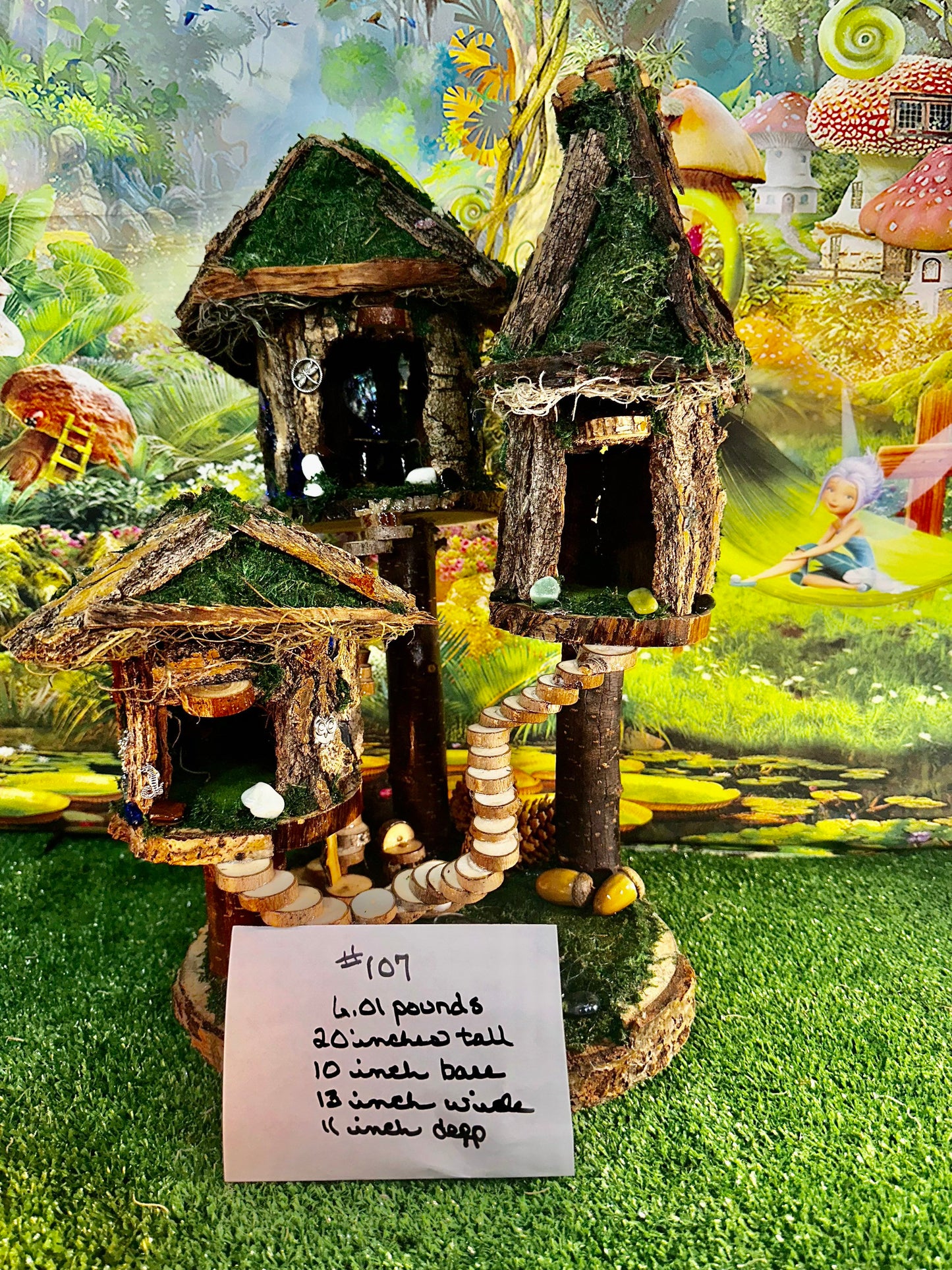 Handmade Fairy House Woodland Tinker Bell Gnome Fairy Garden Fairytale House Designs