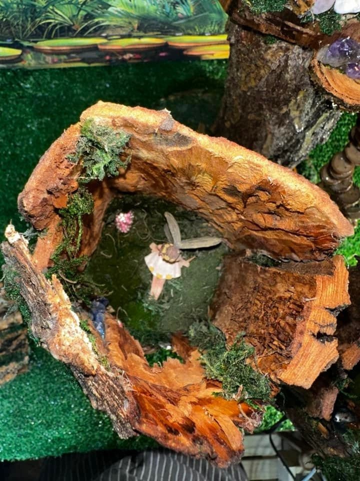 Fairy House Triple Fairy Garden Woodland With Lights Handmade Fairy Houses For Sale