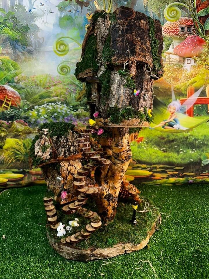 Lovely Triple Fairy House Triple Fairy Garden House fairy houses Ireland