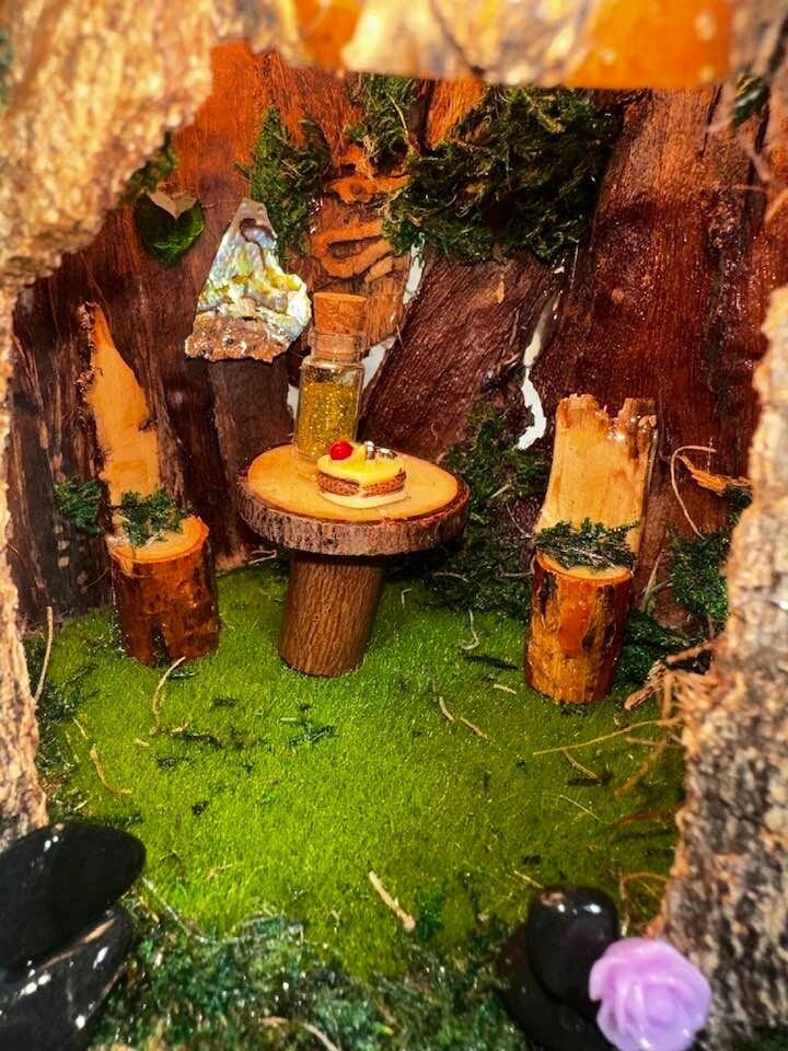 Triple Fairy House Village House Fairy Garden Fairy House In The Garden