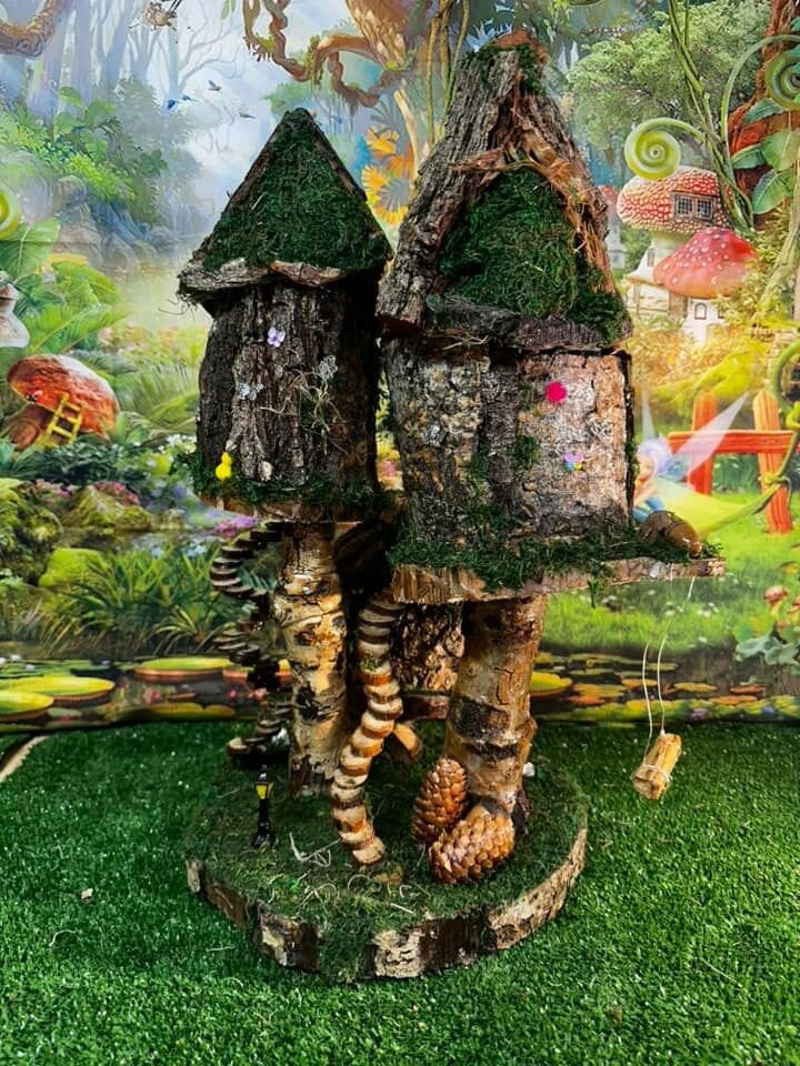 Lovely Triple Fairy House Triple Fairy Garden House fairy houses Ireland
