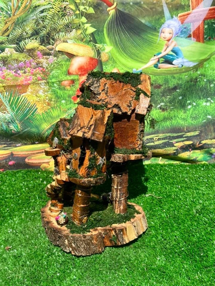 Fairy House Miniature Darling Fairy Garden With Lights Fairy Garden Houses Fairy Tree House