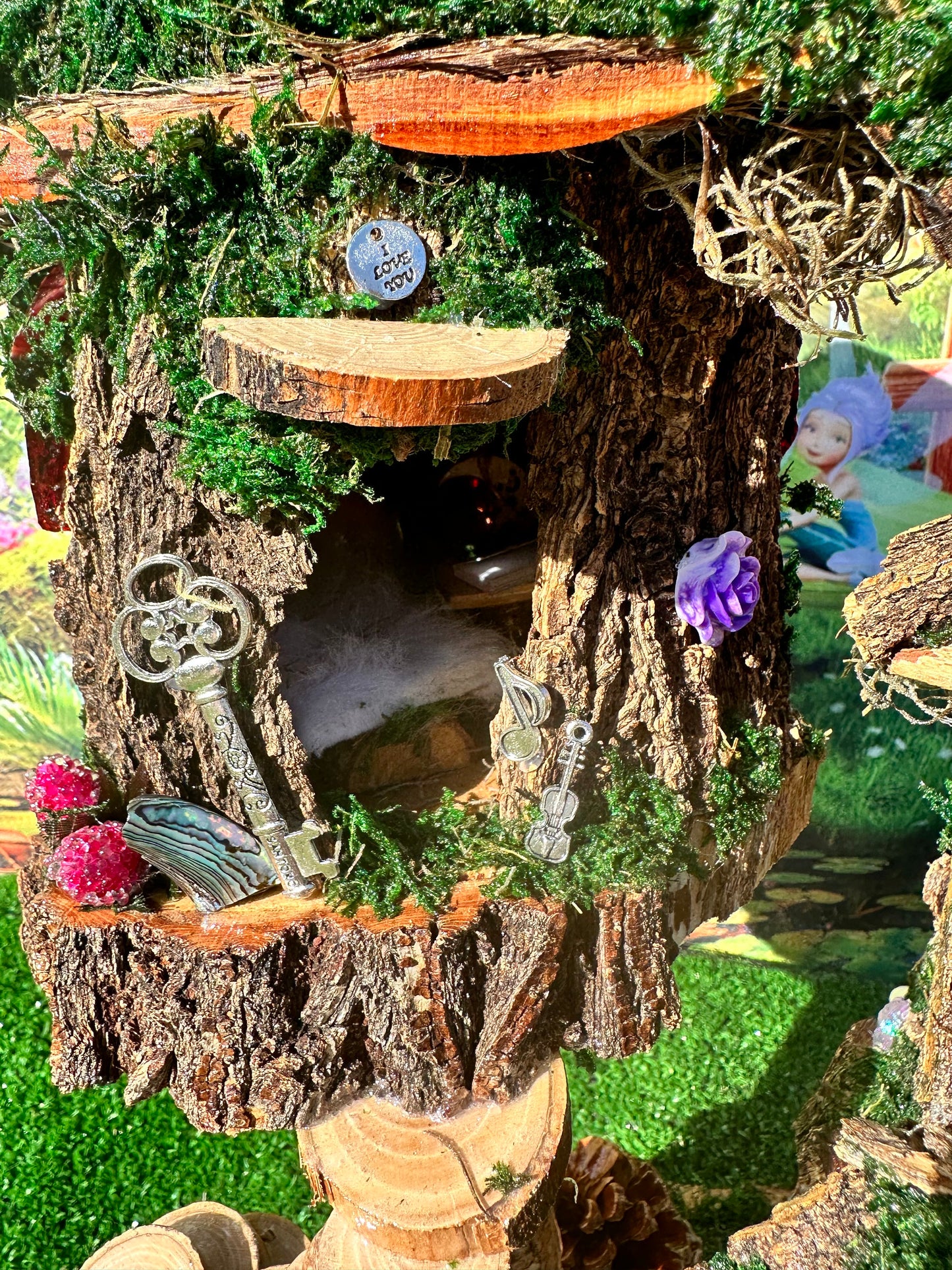 Breathtaking Large Fairy House fully decorated