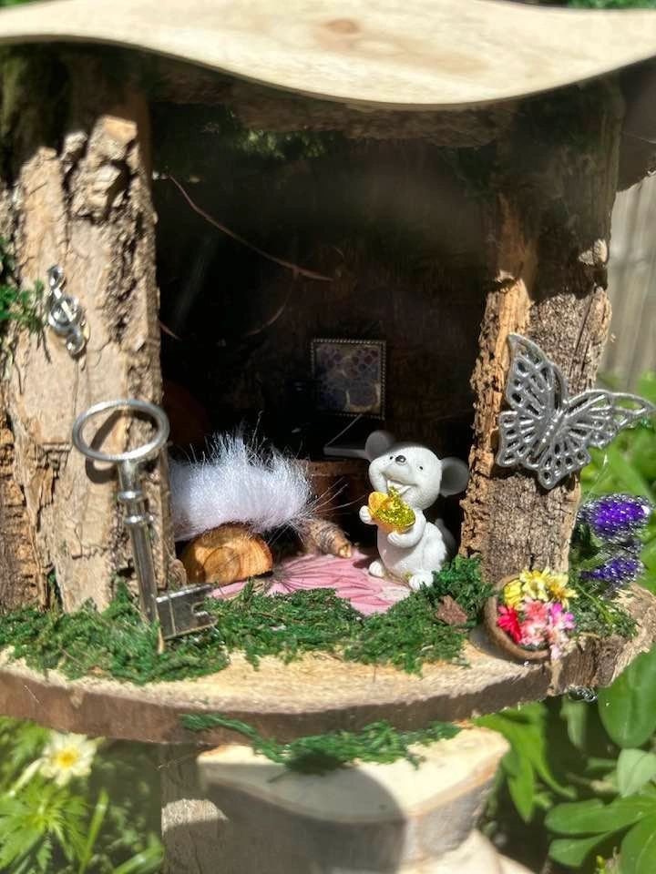 Large Handmade Fairy Garden Home Mystical! large fairy garden large outdoor fairy houses