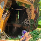 Triple Fairy House Large Fairy / Pixie House Fully Decorated And Lights Fairy Garden Houses