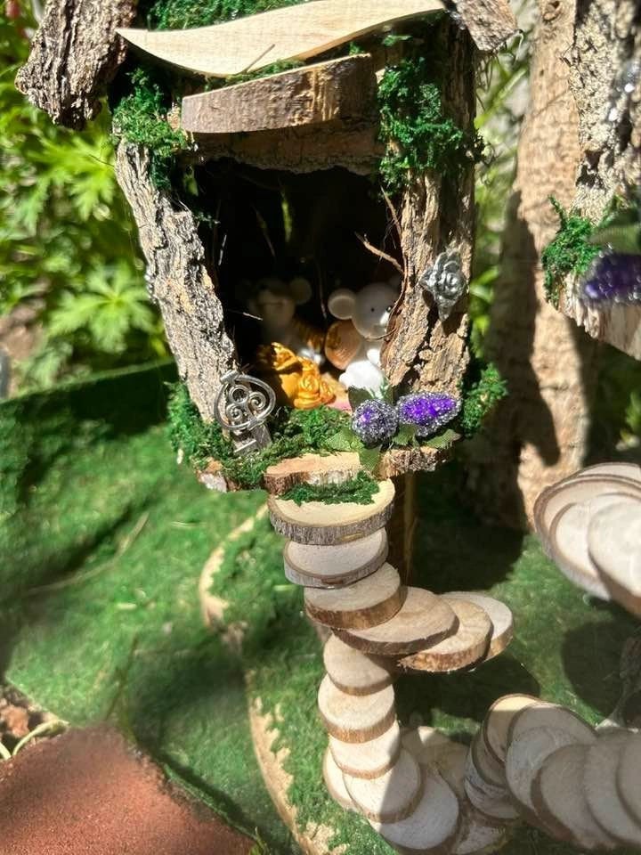 Large Handmade Fairy Garden Home Mystical! large fairy garden large outdoor fairy houses