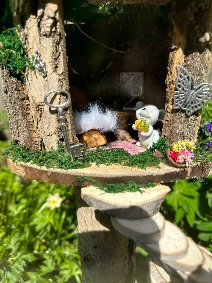 Large Handmade Fairy Garden Home Mystical! large fairy garden large outdoor fairy houses