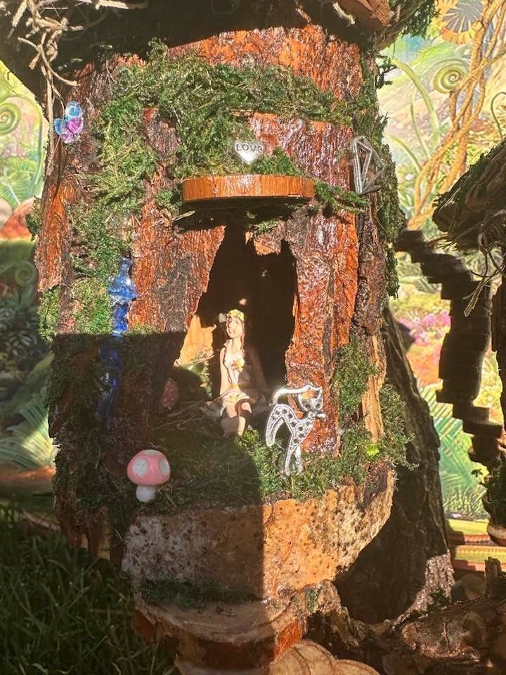 Fairy Wonderland Handmade Fairy House Huge Fully Decorated With Furniture Fairy Cottagecore Minecraft House