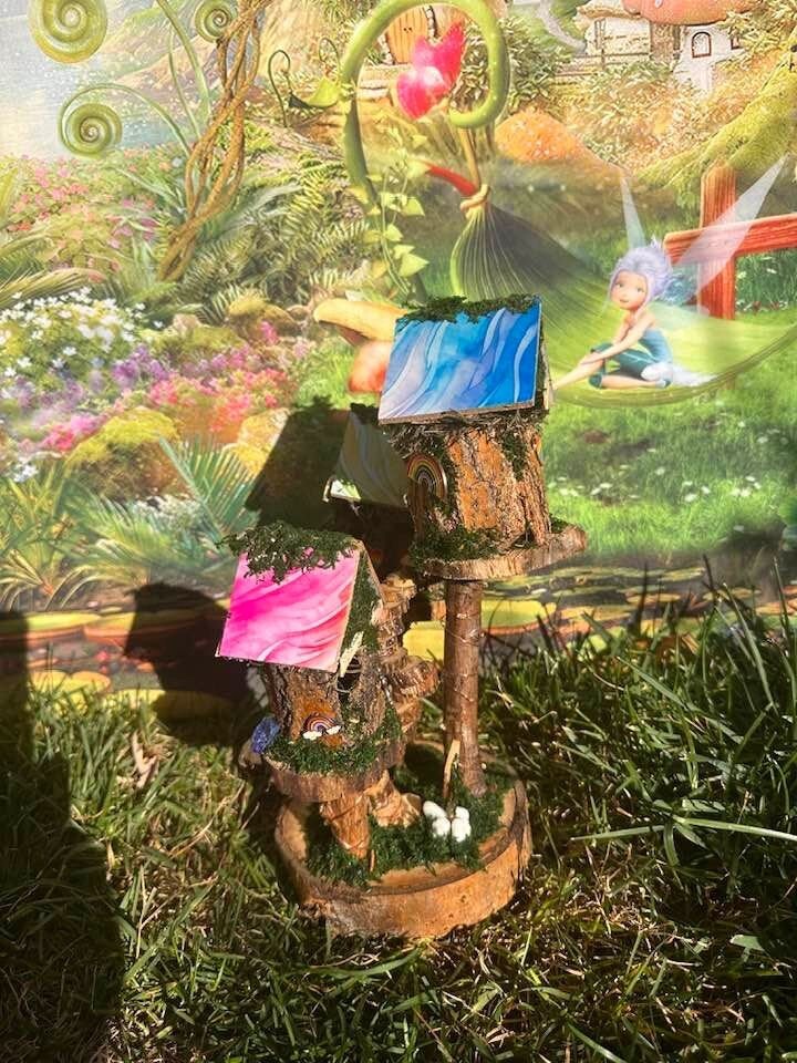 Fairy Pride Inspired Fairy House With Lights Fairy Garden House Fairy Garden