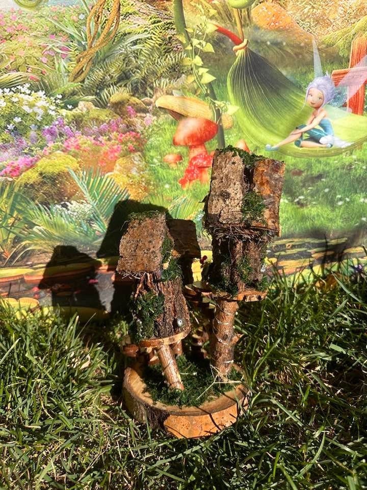 Fairy House Wonders Fully Decorated With Lights House Fairy Garden