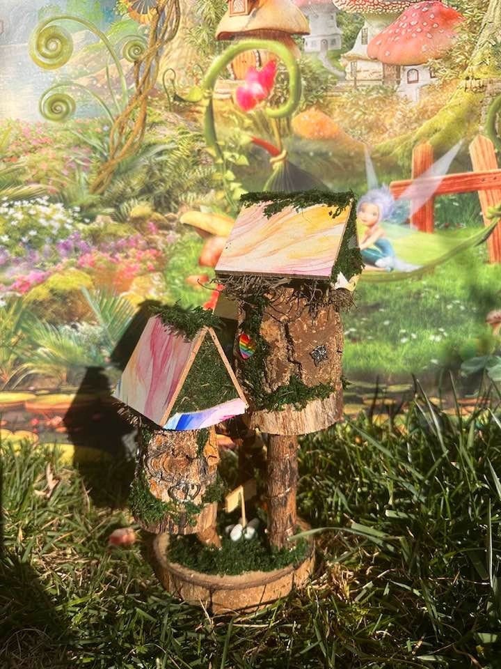 Magical Miniature Pride Rainbow Fairy House Fairies Fairy Garden Point Richmond Fairy Houses