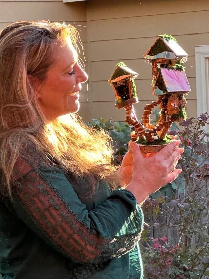 Magical Miniature Pride Rainbow Fairy House Fairies Fairy Garden Point Richmond Fairy Houses