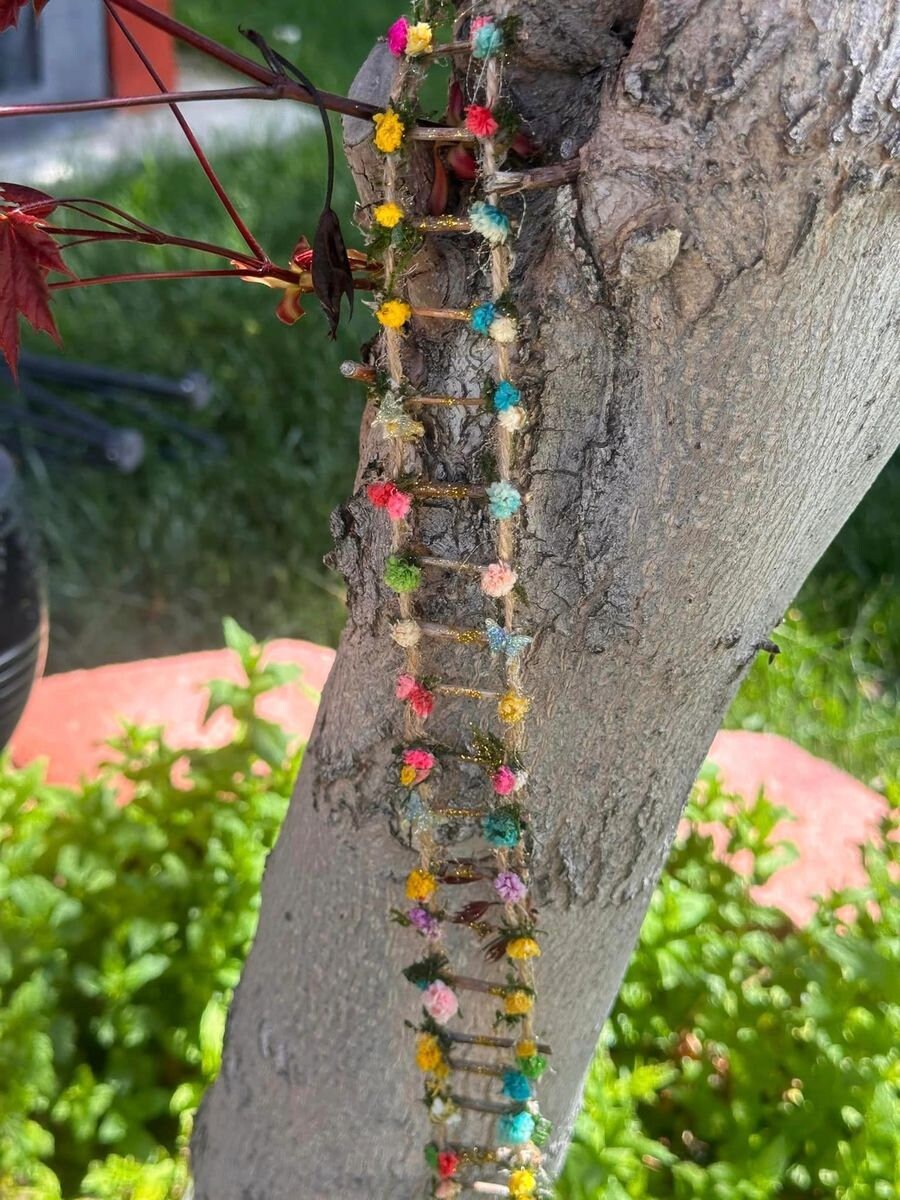 Fairy Ladder 7 Foot Long Fairy House Ladder Diy Fairy Garden Accessories