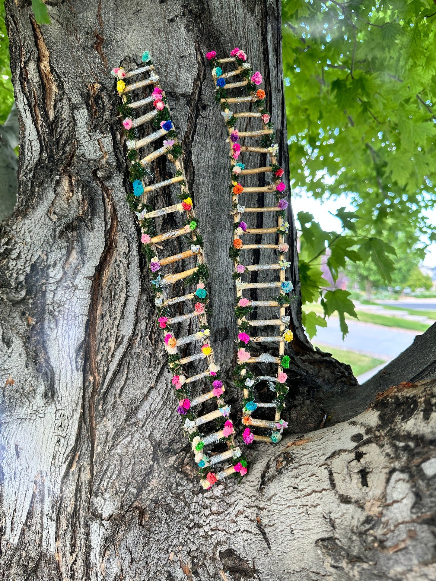 Fairy Ladder Fairy Stairs Assorted Lengths Miniature Dollhouse Kits Unique Fairy garden accessories