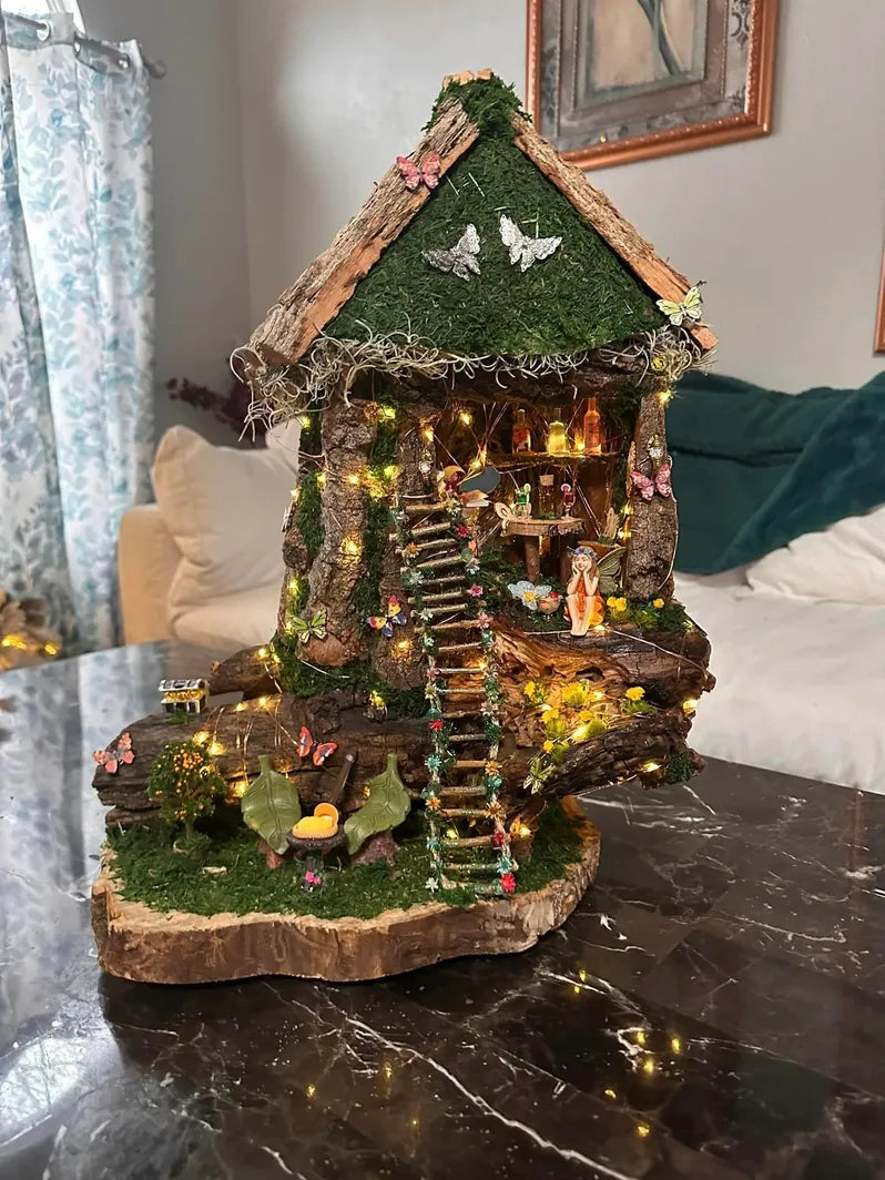 One Of A Kind Large Fairy House Fairytale House Designs Fairytale House Designs