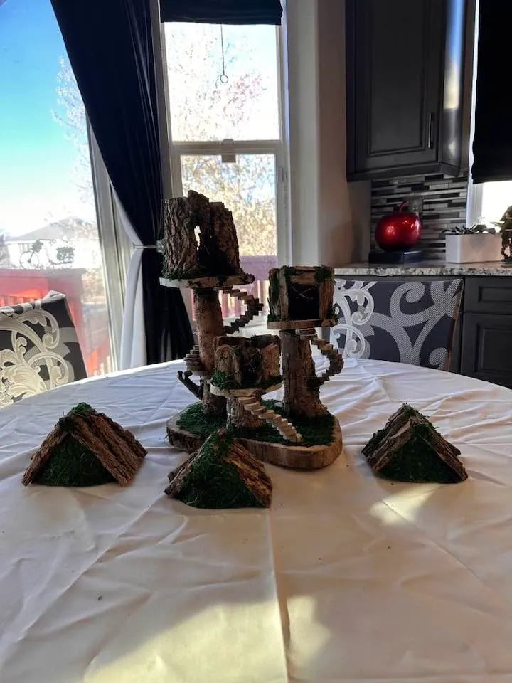 Fairy House Fully Decorated With Lights