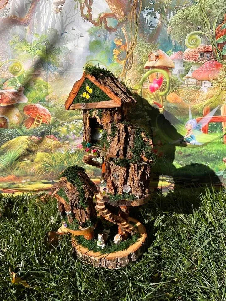 Fairy House Wonders How To Make A Fairy House And Garden With Lights Handmade Fairy Houses For Sale