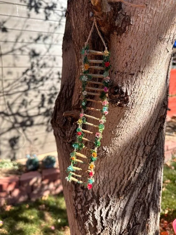 Fairy Ladder Fairy Stairs 20" Adorable Fairy Garden Ladder Fairy Garden Stairs