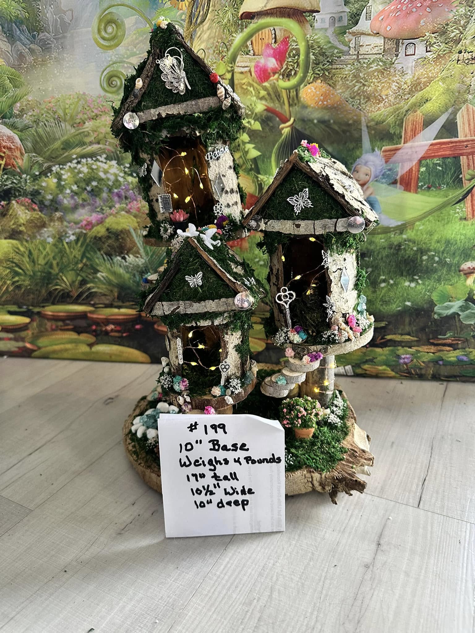 Beautiful Handmade Fairy House 