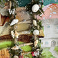 Fairy Ladder With Seashells Flowers And Butterfly Accents Unique Fairy Garden Accessories Fairy House Ladder