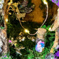 Easter Village Fairy House Easter Garden Fairy House Fully Decorated and has lights! Seashell Fairy house