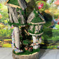 Easter Village Fairy House Easter Garden Fairy House Fully Decorated and has lights! Seashell Fairy house