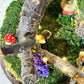 Easter Garden Fairy House for Easter Village for Kids Fully Decorated With Lights Mermaid House Handmade Dollhouse