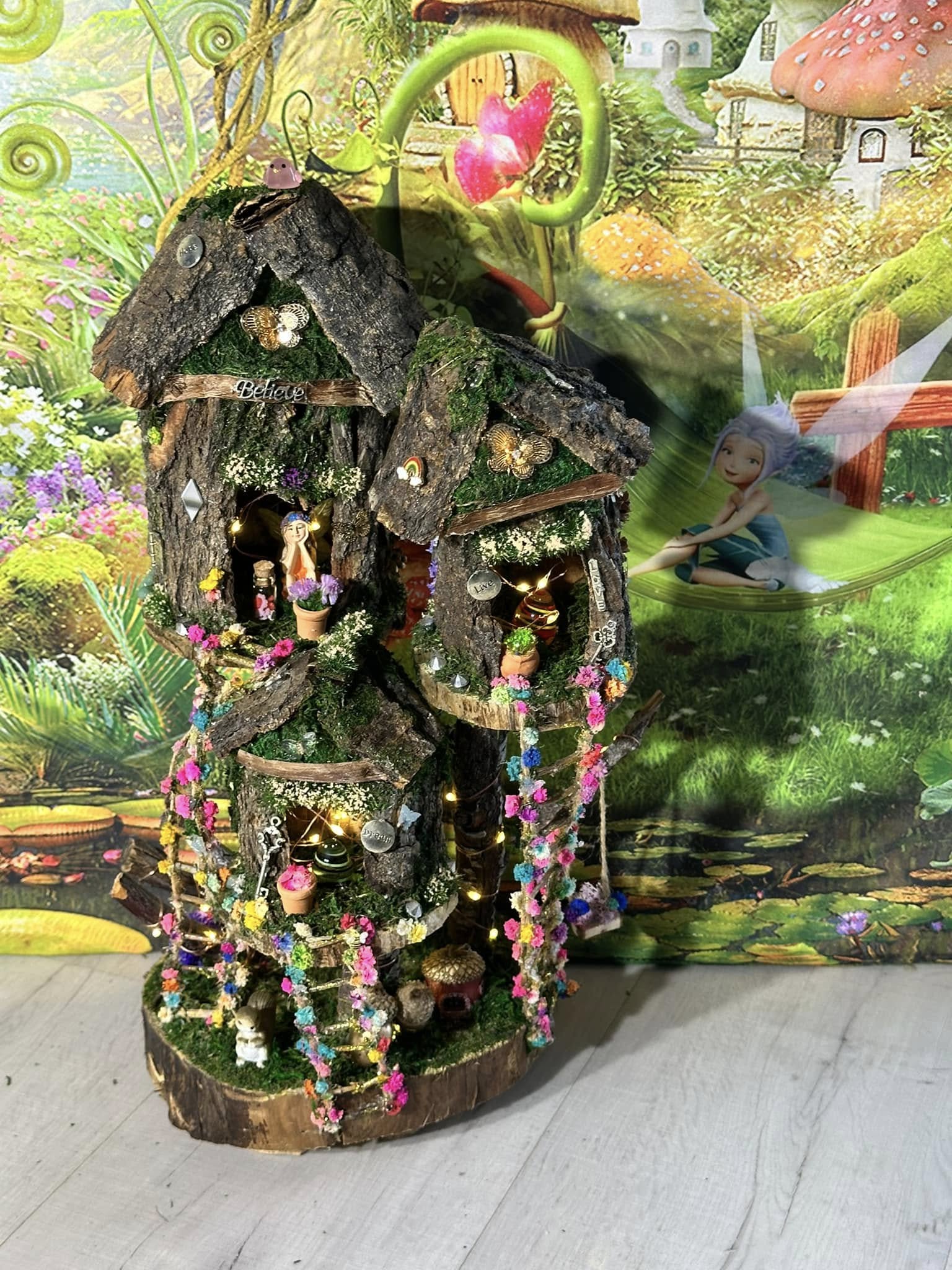 Easter Garden Fairy House for Easter Village for Kids