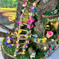 Easter Garden Fairy House for Easter Village for Kids Fully Decorated With Lights Mermaid House Handmade Dollhouse