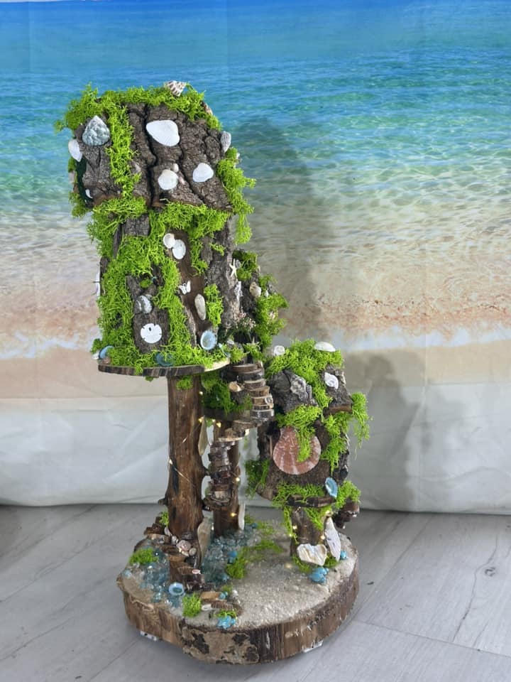 Mermaid House Beach Fairy House Seashell Mermaid House Ocean Wonders Mermaids Fairy House