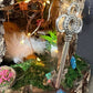 Fairy Doll House 4 Plex One Of A Kind Fully Decorated With Lights Fairy House Handmade Handmade Fairy House Woodland Cottage Wooden Fairy