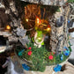 Fairy Doll House 4 Plex One Of A Kind Fully Decorated With Lights Fairy House Handmade Handmade Fairy House Woodland Cottage Wooden Fairy