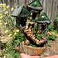 Fairy House With Magical Fairies Fully Decorated And Has Lights Fairy Night Light Fairy House Handmade Handmade Fairy House