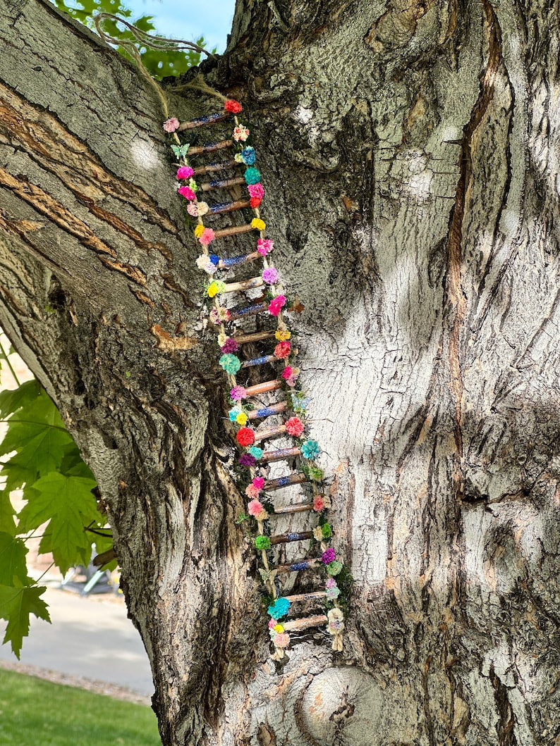 Fairy House Ladder, Fairy House Stairs, Fairy Garden Stairs Fairy Garden Steps Fairy Furniture Fairy Accessories Treehouse Fairy House Decor