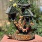 Fairy House With Magical Fairies Fully Decorated And Has Lights Fairy Night Light Fairy House Handmade Handmade Fairy House