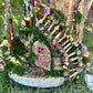 Huge Large Handmade Fairy House Fully Decorated Furnished And Lights(One Of A Kind) Wooden Fairy House Handmade Outdoor Fairy House Wooden
