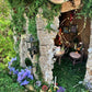 Huge Large Handmade Fairy House Fully Decorated Furnished And Lights(One Of A Kind) Wooden Fairy House Handmade Outdoor Fairy House Wooden