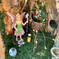 Huge Large Handmade Fairy House Fully Decorated Furnished And Lights(One Of A Kind) Wooden Fairy House Handmade Outdoor Fairy House Wooden
