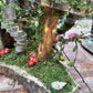 Lovely Fairy House Fairy Garden Neighborhood Large Fairy House Handmade Fairy House With Lights Outdoor Fairy House Wooden