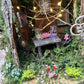 Lovely Fairy House Fairy Garden Neighborhood Large Fairy House Handmade Fairy House With Lights Outdoor Fairy House Wooden