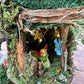 Lovely Fairy House Fairy Garden Neighborhood Large Fairy House Handmade Fairy House With Lights Outdoor Fairy House Wooden
