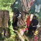 Large 4 plex Fairy House Handmade Fairy Village Fairy Dollhouse Fairy Garden Woodland Fairy House Handmade Wooden Fairy House Fairy Garden