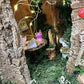 Woodland Owl Fairy House Fairy Garden Neighborhood Large Handmade Fairy House Fairy House With Lights Outdoor Owl Features Fairy House