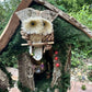 Woodland Owl Fairy House Fairy Garden Neighborhood Large Handmade Fairy House Fairy House With Lights Outdoor Owl Features Fairy House